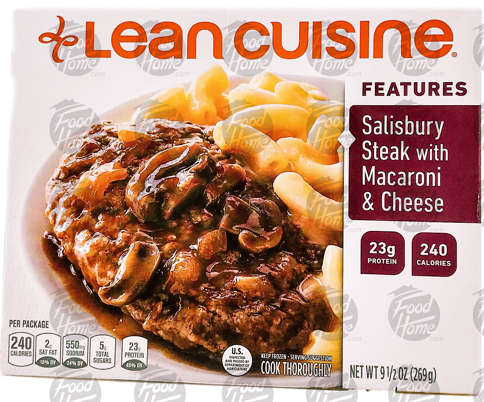 Stouffer's Lean Cuisine comfort; salisbury steak with macaroni & cheese Full-Size Picture